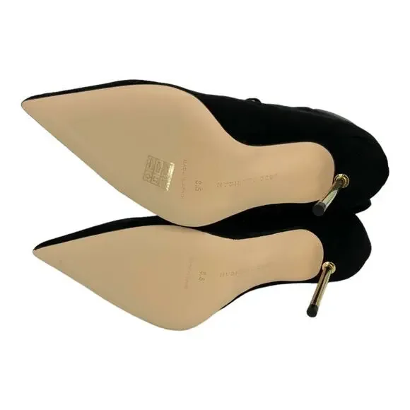 Good American Scandal Lace Up High Heel Booties Black Size 8.5 NWT $275 MSRP - Picture 7 of 8